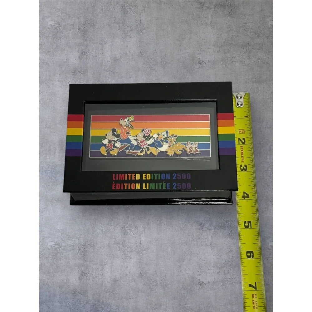 Disney Mickey & Friends Pride Rainbow Jumbo Pin Unisex Rainbow NEW LE 2500